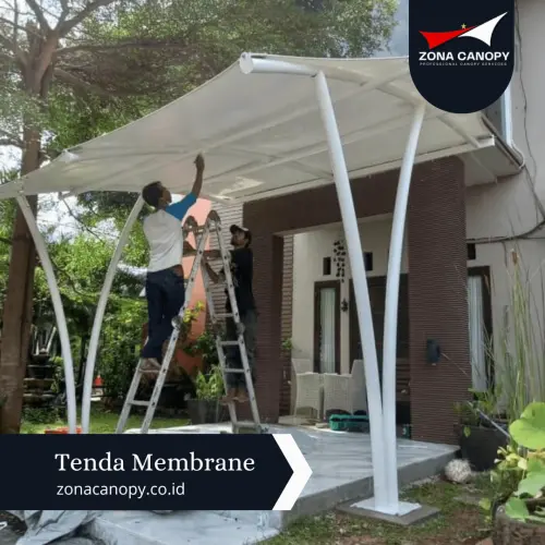 Canoppy Membrane Teras Rumah di Serang